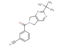 3-[(2-tert-butyl-5,7-dihydro-6H-pyrrolo[3,4-d]pyrimidin-6-yl)carbonyl]benzonitrile