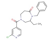 4-benzyl-1-(2-chloroisonicotinoyl)-3-ethyl-1,4-diazepan-5-one