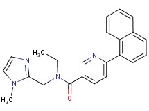N-ethyl-N-[(1-methyl-1H-imidazol-2-yl)methyl]-6-(1-naphthyl)nicotinamide