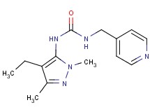 N-(4-ethyl-1,3-dimethyl-1H-pyrazol-5-yl)-N'-(pyridin-4-ylmethyl)urea
