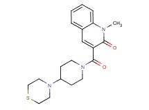 1-methyl-3-[(4-thiomorpholin-4-ylpiperidin-1-yl)carbonyl]quinolin-2(1H)-one