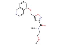 5-[(5-isoquinolinyloxy)methyl]-N-(2-methoxyethyl)-N-methyl-3-isoxazolecarboxamide