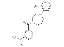 N,N-dimethyl-3-{[4-(3-methyl-4-pyridinyl)-1,4-diazepan-1-yl]carbonyl}aniline