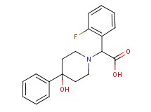 (2-fluorophenyl)(4-hydroxy-4-phenylpiperidin-1-yl)acetic acid