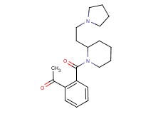 1-[2-({2-[2-(1-pyrrolidinyl)ethyl]-1-piperidinyl}carbonyl)phenyl]ethanone