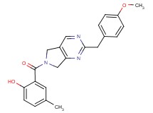 2-{[2-(4-methoxybenzyl)-5,7-dihydro-6H-pyrrolo[3,4-d]pyrimidin-6-yl]carbonyl}-4-methylphenol