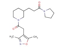 1-[(3,5-dimethyl-4-isoxazolyl)acetyl]-3-[3-oxo-3-(1-pyrrolidinyl)propyl]piperidine