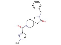 2-benzyl-8-[(1-methyl-1H-pyrazol-3-yl)carbonyl]-2,8-diazaspiro[4.5]decan-3-one