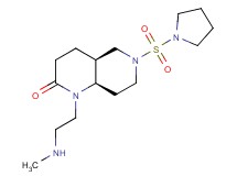 rel-(4aS,8aR)-1-[2-(methylamino)ethyl]-6-(1-pyrrolidinylsulfonyl)octahydro-1,6-naphthyridin-2(1H)-one hydrochloride