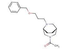 (1R*,5R*)-3-acetyl-6-[3-(benzyloxy)propyl]-3,6-diazabicyclo[3.2.2]nonane