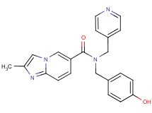 N-(4-hydroxybenzyl)-2-methyl-N-(pyridin-4-ylmethyl)imidazo[1,2-a]pyridine-6-carboxamide