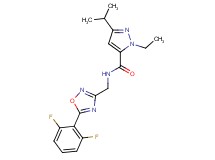 N-{[5-(2,6-difluorophenyl)-1,2,4-oxadiazol-3-yl]methyl}-1-ethyl-3-isopropyl-1H-pyrazole-5-carboxamide