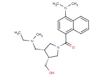 ((3R*,4R*)-1-[4-(dimethylamino)-1-naphthoyl]-4-{[ethyl(methyl)amino]methyl}pyrrolidin-3-yl)methanol