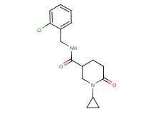 N-(2-chlorobenzyl)-1-cyclopropyl-6-oxo-3-piperidinecarboxamide