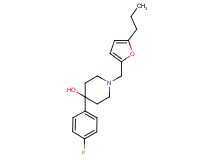4-(4-fluorophenyl)-1-[(5-propyl-2-furyl)methyl]piperidin-4-ol