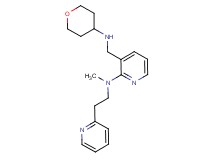 N-methyl-N-[2-(2-pyridinyl)ethyl]-3-[(tetrahydro-2H-pyran-4-ylamino)methyl]-2-pyridinamine