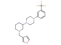 1-[1-(3-furylmethyl)-3-piperidinyl]-4-[3-(trifluoromethyl)phenyl]piperazine