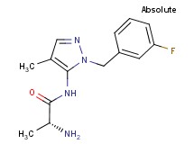 N~1~-[1-(3-fluorobenzyl)-4-methyl-1H-pyrazol-5-yl]-D-alaninamide hydrochloride