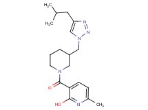 3-({3-[(4-isobutyl-1H-1,2,3-triazol-1-yl)methyl]-1-piperidinyl}carbonyl)-6-methyl-2-pyridinol