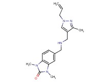 5-({[(1-allyl-3-methyl-1H-pyrazol-4-yl)methyl]amino}methyl)-1,3-dimethyl-1,3-dihydro-2H-benzimidazol-2-one