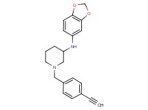 N-1,3-benzodioxol-5-yl-1-(4-ethynylbenzyl)-3-piperidinamine