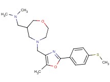 N,N-dimethyl-1-[4-({5-methyl-2-[4-(methylthio)phenyl]-1,3-oxazol-4-yl}methyl)-1,4-oxazepan-6-yl]methanamine