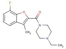 1-ethyl-4-[(7-fluoro-3-methyl-1-benzofuran-2-yl)carbonyl]piperazine
