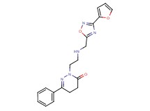 2-[2-({[3-(2-furyl)-1,2,4-oxadiazol-5-yl]methyl}amino)ethyl]-6-phenyl-4,5-dihydropyridazin-3(2H)-one
