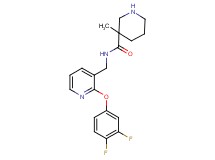 N-{[2-(3,4-difluorophenoxy)pyridin-3-yl]methyl}-3-methylpiperidine-3-carboxamide