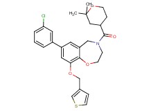 7-(3-chlorophenyl)-4-[(2,2-dimethyltetrahydro-2H-pyran-4-yl)carbonyl]-9-(3-thienylmethoxy)-2,3,4,5-tetrahydro-1,4-benzoxazepine