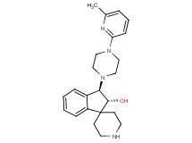 rel-(2R,3R)-3-[4-(6-methyl-2-pyridinyl)-1-piperazinyl]-2,3-dihydrospiro[indene-1,4'-piperidin]-2-ol bis(trifluoroacetate) (salt)