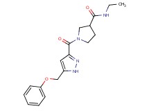N-ethyl-1-{[5-(phenoxymethyl)-1H-pyrazol-3-yl]carbonyl}pyrrolidine-3-carboxamide