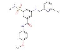 N-(4-methoxyphenyl)-3-[(methylamino)sulfonyl]-5-{[(6-methyl-2-pyridinyl)methyl]amino}benzamide