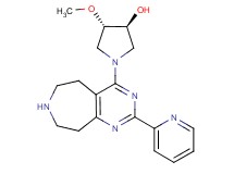(3S*,4S*)-4-methoxy-1-(2-pyridin-2-yl-6,7,8,9-tetrahydro-5H-pyrimido[4,5-d]azepin-4-yl)pyrrolidin-3-ol