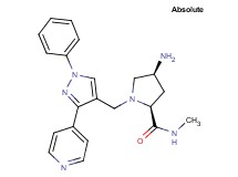 (2S,4S)-4-amino-N-methyl-1-[(1-phenyl-3-pyridin-4-yl-1H-pyrazol-4-yl)methyl]pyrrolidine-2-carboxamide
