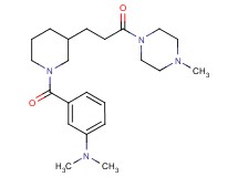 N,N-dimethyl-3-({3-[3-(4-methyl-1-piperazinyl)-3-oxopropyl]-1-piperidinyl}carbonyl)aniline