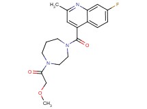 7-fluoro-4-{[4-(methoxyacetyl)-1,4-diazepan-1-yl]carbonyl}-2-methylquinoline