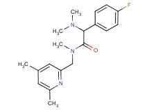 2-(dimethylamino)-N-[(4,6-dimethyl-2-pyridinyl)methyl]-2-(4-fluorophenyl)-N-methylacetamide
