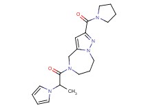 2-(pyrrolidin-1-ylcarbonyl)-5-[2-(1H-pyrrol-1-yl)propanoyl]-5,6,7,8-tetrahydro-4H-pyrazolo[1,5-a][1,4]diazepine