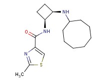 N-[(1S*,2R*)-2-(cyclooctylamino)cyclobutyl]-2-methyl-1,3-thiazole-4-carboxamide