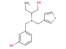 3-{[[1-(hydroxymethyl)propyl](3-thienylmethyl)amino]methyl}phenol