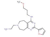 7-(2-aminoethyl)-2-(2-furyl)-N-(3-methoxypropyl)-6,7,8,9-tetrahydro-5H-pyrimido[4,5-d]azepin-4-amine dihydrochloride