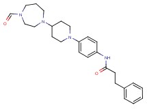 N-{4-[4-(4-formyl-1,4-diazepan-1-yl)-1-piperidinyl]phenyl}-3-phenylpropanamide