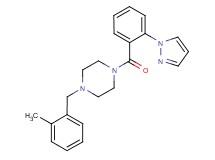 1-(2-methylbenzyl)-4-[2-(1H-pyrazol-1-yl)benzoyl]piperazine trifluoroacetate
