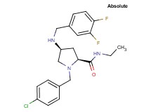 (4S)-1-(4-chlorobenzyl)-4-[(3,4-difluorobenzyl)amino]-N-ethyl-L-prolinamide