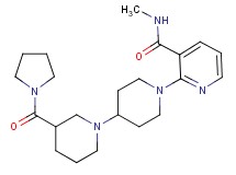 N-methyl-2-[3-(pyrrolidin-1-ylcarbonyl)-1,4'-bipiperidin-1'-yl]nicotinamide