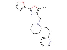 2-[2-(1-{[2-(2-furyl)-5-methyl-1,3-oxazol-4-yl]methyl}-2-piperidinyl)ethyl]pyridine