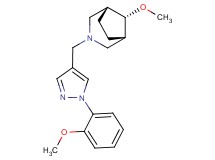 (8-syn)-8-methoxy-3-{[1-(2-methoxyphenyl)-1H-pyrazol-4-yl]methyl}-3-azabicyclo[3.2.1]octane