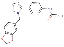 N-{4-[1-(1,3-benzodioxol-5-ylmethyl)-1H-imidazol-2-yl]phenyl}acetamide