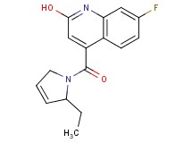4-[(2-ethyl-2,5-dihydro-1H-pyrrol-1-yl)carbonyl]-7-fluoro-2-quinolinol formate
